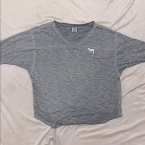 Grey Victoria secret/pink tee shirt